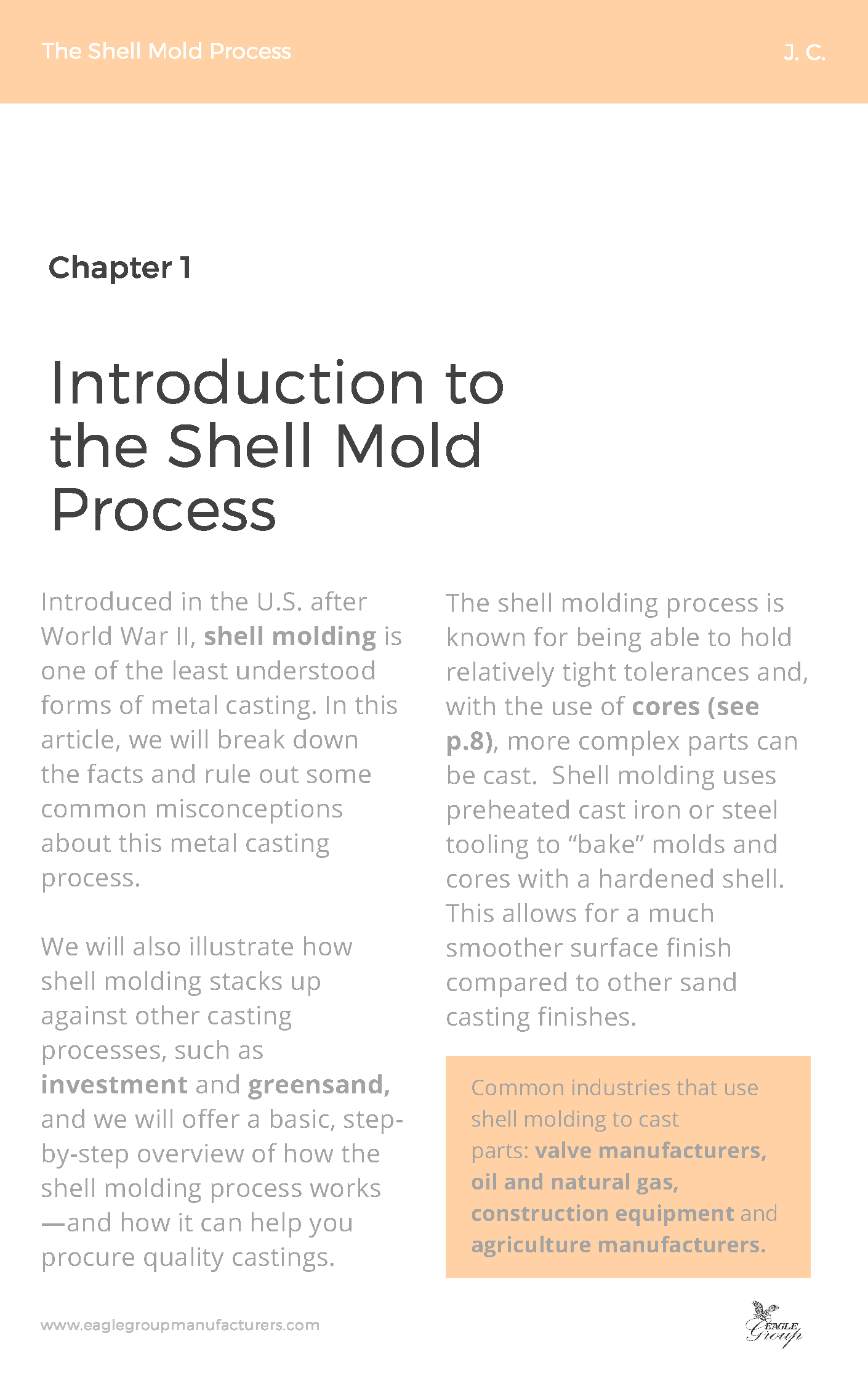 Shell Molding Process Guide- The Eagle Group(图4)