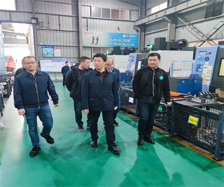  Xue Bai, general manager of Heli Co., Ltd., visited and inspected Longxing Casting(图6)