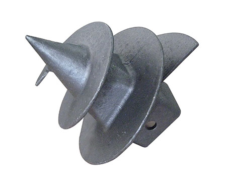 Screw anchor for construction machinery
