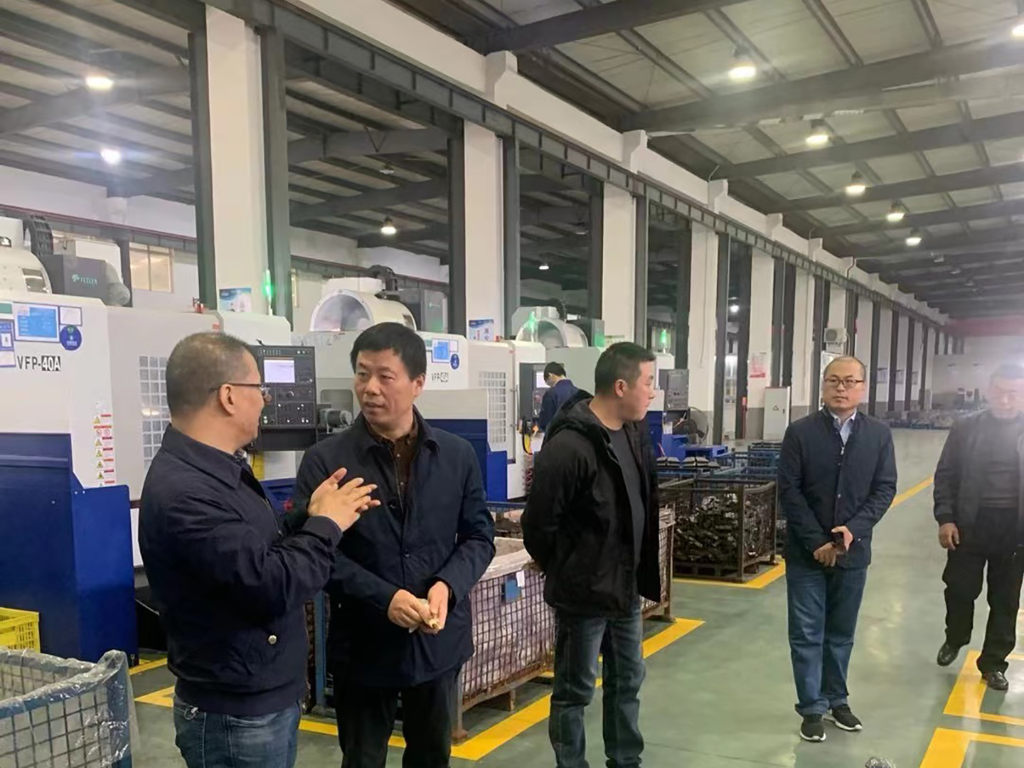  Xue Bai, general manager of Heli Co., Ltd., visited and inspected Longxing Casting