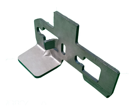 Hook mounting plate of tow truck