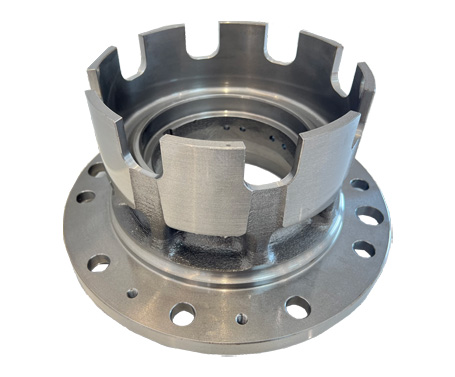 Wheel bearing carrier of earthmoving machinery